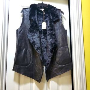 Black Suede Vest